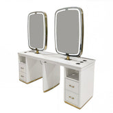 Double side Dual - station salon station styling unit - GreenLife - salon Mirror